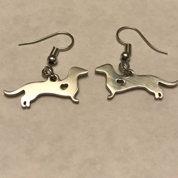 Dachshund Wiener Dog Earrings - Picture 5 of 6